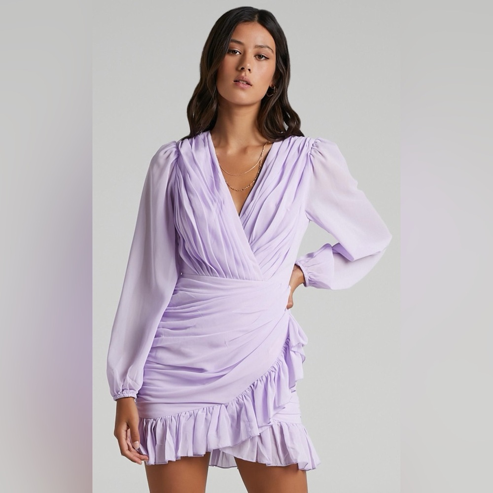 Showpo - Can I Be Your Honey Dress in Lilac